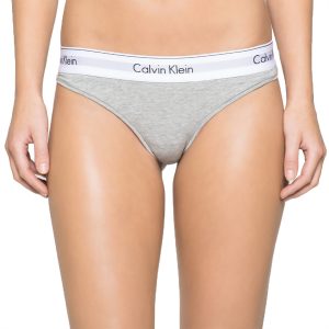 Calvin Klein Nohavičky Tangá Modern Cotton F3786E šedé